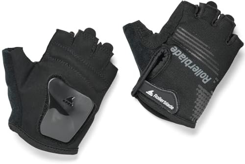 Rollerblade Skate Gear Gloves, Inline-Skate Handschoner, Inliner Handschuhe für Damen und Herren, Unisex, Schwarz, L