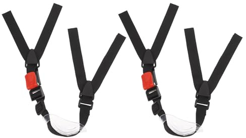 ULTECHNOVO 2 Stück Universal-Kinnriemen für Sicherheitshelme mit schwarzem Kinnriemen – Ersatz-Kinnriemen für Bauarbeiter, schwarz, 45 x 3,5 cm