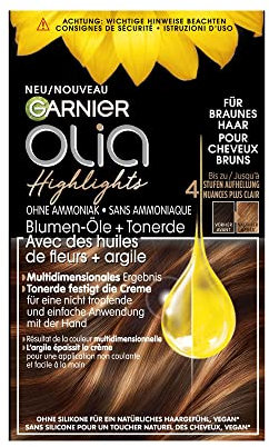 Garnier - Olia Highlights - Balayage Éclaircissant Permanent - Sans Amoniaque ni Décolorant - Enrichi en Argile Pure