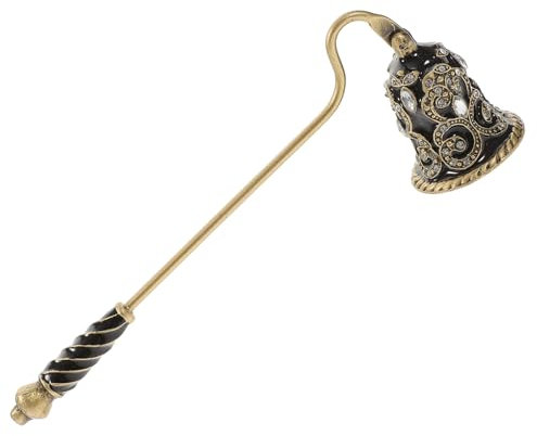 Ciieeo Design Decorativo e Strass Accessorio per Candele Spegnicandele Portatile Manico per Spegnere Candele Profumate Barattoli e Lumini da tè