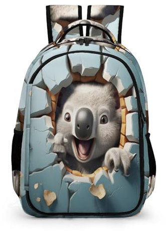 WCEECE Schulrucksack Jungen Teenager Mädchen Schultaschen Kinder Rucksäcke Tierischer Koala Leichtgewicht Schulranzen Groß Für Schule Geschenke