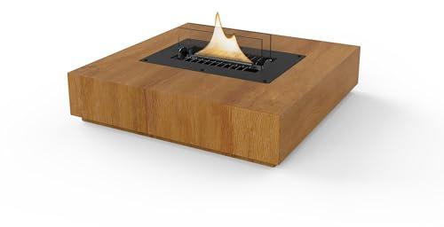 Holly 90 Natural Oak/Eiche Black tischfeuer tenderflame 30 x 30 x 11 cm