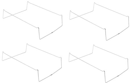 Cabilock 4pièces Poisson Grillé Acier Inoxydable Base Pour Rôtissoire Ustensile De Cuisson Multipurpose