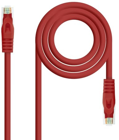 Blendend Cable de red UTP Cat. 6A LSZH, AWG24, rojo, 30 cm - Ideal para conexiones rápidas y seguras en redes de alta velocidad.