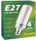 Fondiiz Lampadine LED E27 Luce Calda 3000K, 16W 2200LM Lampadina LED E27 Equivalenti a 200W Lampada Alogena, Lampade Mais LED E27 Risparmio Energetico, AC 220-240V, Non Dimmerabile, 4 Pezzi