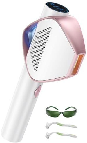 Epilatore Luce Pulsata con 0,8s Ultra-Flash IGBT, 3 in 1 Energia Graduata, Flash Infinito, 600NM Depilazione Laser per Donne, Viso, Corpo, Depilazione Bikini