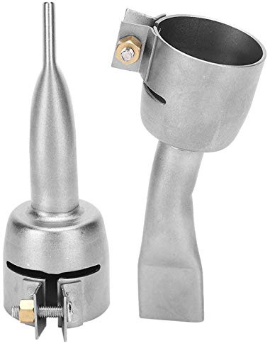 2 Uds Boquilla de Soldadura de Aire Caliente de Acero Inoxidable para Hoja de Plástico PVC Accesorios de Soldadura Punta de Soldadura de Plástico