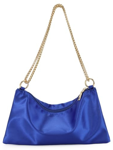 Jywmsc Borsa da Donna in Raso da Sera Frizione Scintillante Borsetta a Tracolla per Party Prom Club Wedding