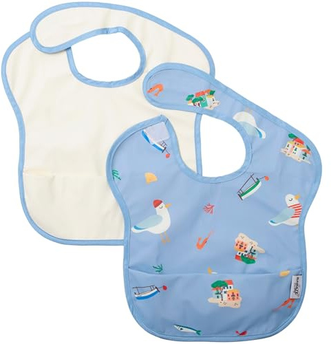 BABATÉ Kids - Pack 2 Baberos bebe impermeables sin mangas, Babero sin mangas, Baberos BLW, Babete impermeável bebe, Babero Impermeable Infantil