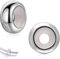 2 Stück Charms Stopper, 925 Sterling Silber für Armband mit Gummi Clip Spacer Stopper Charms Perlen, Spacer Bead Charm Stopper für Damen Bead Charms Armbänder Anhänger Spacer Stopper