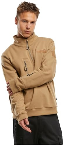 Brandit Sweat à Capuche Tactique Troyer pour Homme, Camel, L