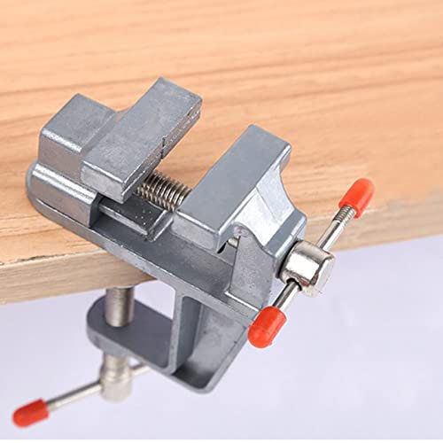 Piccola Morsa Banco, Morsetto Tavolo Banco Mini, Acciaio per Lavorazione del Legno, Elaborazione del Tornio 83 X 85 Mm