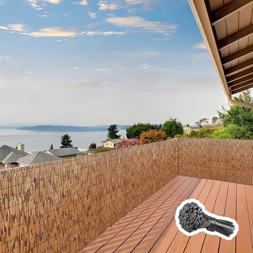 Generico Canniccio Recinzione per Esterno, 180x1500 100x1000 50x900 60x1300 80x700cm, Naturale bambù Stuoia, Privacy Recinzione in Bamboo per Giardino Balcone Recinzioni E Decorazioni(150 * 800cm)