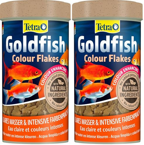 TETRA Goldfish Colour - Aliment Complet en Flocons pour Poisson Rouge - 250ml (Lot de 2)