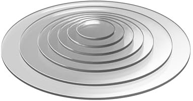 EH Design Plaque en verre acrylique - Diamètre : 150 x 5 mm - Découpe sur mesure - Résistant aux UV et aux intempéries - Transparent et brillant - Pour bricolage, décoration et meubles