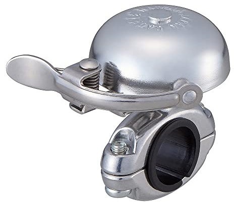 CatEye OH-2300A Hibiki-Aluminiumklingel, Silber: leicht, laut, poliertes Silber