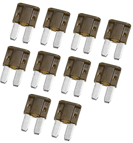 X AUTOHAUX 10pcs 7.5A Car Mini Blade Fuses for Boat Truck Motorcycle Brown