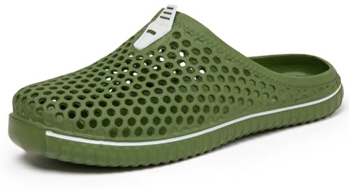 SAGUARO Ciabatte da Spiaggia Donna Estive Pantofole Uomo Clogs Antiscivolo Scarpe da Giardino Verde 41