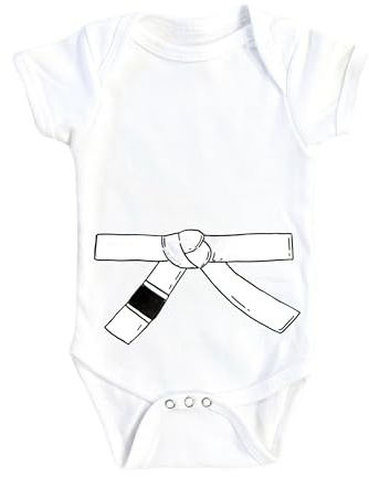 NOFO VIBES White Belt Alone Brazilian Jiu Jitsu - Baby Boys Girls Clothes Infant Romper Bodysuit One-Piece Funny Cute born Infant Outfit (Size: born Short Sleeve)