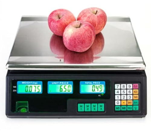 MOKLYF Básculas electrónicas Básculas Digitales de Cocina, básculas de Precios comerciales Básculas para Pesar Tiendas Básculas para Verduras con Pantalla LCD para(Negro