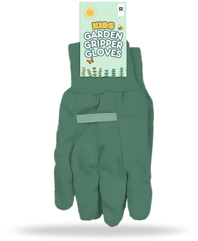 AKH® Guantes de jardín para niños, guantes de jardinería duraderos para niños a partir de 3 años, ajuste cómodo para manos pequeñas, perfectos para plantar, jugar al aire libre y actividades de