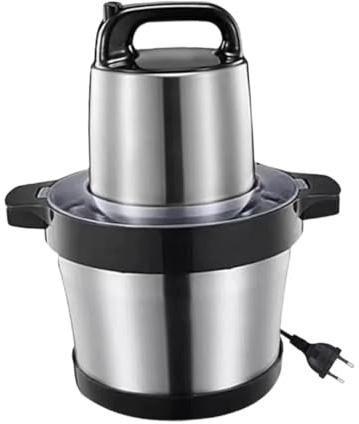 Sharplace Elektrischer Fleischwolf, 6 Liter, für den Hausgebrauch, zum Zerkleinern von Hähnchen, Rindfleisch, Zwiebeln, Nüssen und Knoblauch.
