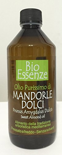 BioEssenze Oli Purissimi per uso Alimentare e/o Topico - Pressati a freddo - Senza Solventi (Mandorle Dolci 1000ml)