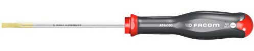 Facom at 4 X 100 mm Tournevis Protwist pour vis à fente - lame fraisée, Noir