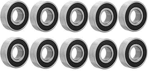 10 stycken kullager, spårkullager av stål, 6202–2rs dubbelsidiga gummerade kullager inlines kullageravdragare 15 x 35 x 11 mm
