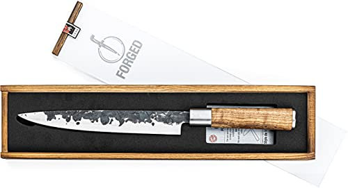 Forged VG10 skinkkniv, 20 cm, handgjord, i trälåda