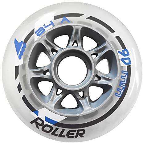 Skate 84A 90mm PU Speed Inline Ruote di Ricambio per Pattini a rotelle per Esterni Senza Cuscinetti (Confezione da 8 Ruote) per Scooter Speed Skate