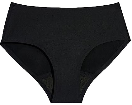KNIX Kt Super Leakproof® No-Show Underwear Boyshort - Period Underwear for Teens - Black, Large (1 Pack)