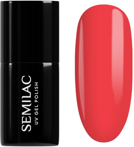 Semilac UV Nagellack Hybrid 442 Trick or Pink 7ml Kollektion Glow in the dark