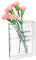 Buchvase, Book Vase, Klare Acryl Büchervase,Tulpenvase, Buch Vase Transparente, Buchförmige Vases für Blumen, Bücherform Buchblumenvase für Schlafzimmer Tischdeko Wohnzimmer Büro
