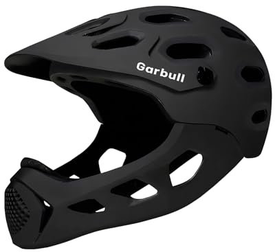 GarBull Mountainbike Helm - MTB Full Face Helm,Einstellbare Größe Fahrradhelm für Männer Frauen