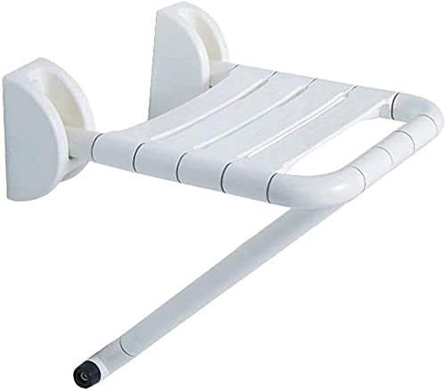 Siège de Douche Mural Tabouret de Douche Chaise de Douche, chaises de Douche Pliables et élévatrices de Baignoire, sécurité antidérapante Robuste (Blanc B)
