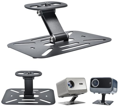 Eroshoo Desktop Projector Stand Mini-180° Rotation Adjustable Projectors Ceiling Mount,Projector Foldable Stands with 1/4 Inch (6 mm) Screw,Mini Projectors Shelft for Phone/Camera and most proyector