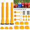 3 Stück Benzinkanister Ausgießer Skalierbar Tankstutzen Gas Can Spout Replacement Set Mit 8mm Bohrer Passend für die Meisten 1/2/5/10 Gallonen-Gläser