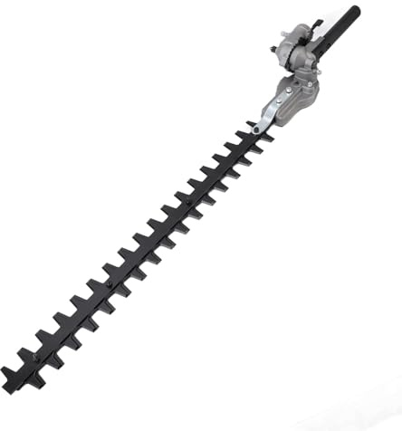Tête de taille-haie, design polygonal, taille-haies, arbustes et arbustes, équipée de lames puissantes et d'un dispositif d'aspiration (26 x 9 mm)