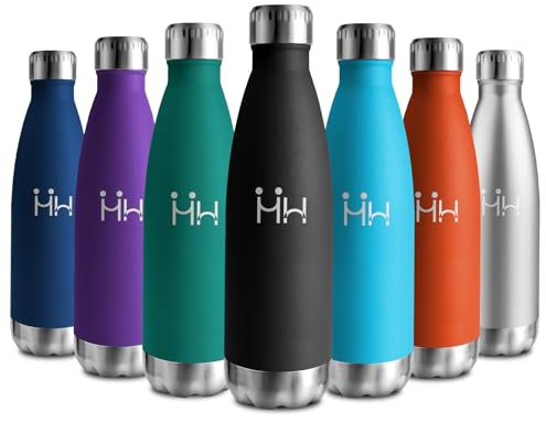 Cantimplora Termica 750ml, Botella Termica sin BPA, Botella de Agua Acero Inoxidable Reutilizable con Doble Pared, Termo Agua para Colegio, Oficina, Senderismo, Deporte, Viajes, Interior o Exterior