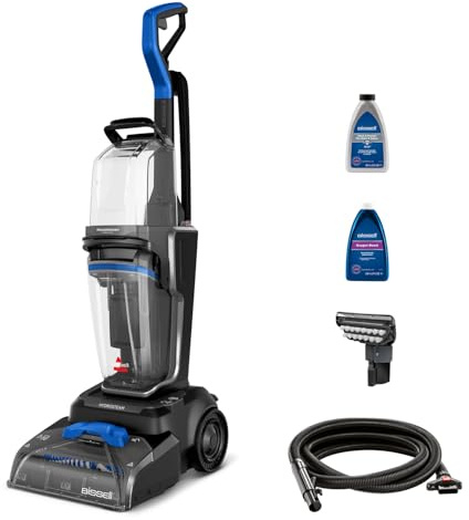 BISSELL PowerWash HydroSteam Upright Carpet & Upholstery Cleaner 4199E | Steam-enhanced carpet washer with HydroSteam™ Technology, for carpets, stairs, and upholstery, Corded
