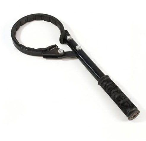 Truck Dryer Wrench Air Dryer Canister Wrench Strainer Removal Tool Long Handle Leverage With 440mm Length And 137mm Opening For Tight Installs suitable for fleet service roadside maintenance