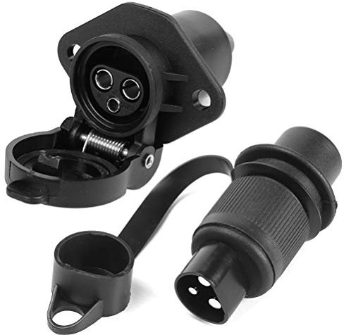 AGRISHOP 12 V 3 Pin Tractor Plug Socket,3Pin Tractor Plug,3Pin Socket Plug for Tractor, 3Pin Tractor Socket Wiring Connector Adapter For Agricultural Machines Trailer Truck Van Towbar Towing