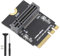 NVMe 2280 SSD zu M.2 Schlüssel A / E 2230 Steckplatz, M Schlüssel 2280 SSD Basis auf M.2 Sockel 3 PCI-e, vertikal montierter M.2 SSD Adapter, Nicht für SATA B / B + M Schlüssel SSD & 2230 / 2242/2260