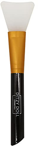 SILICONE FACE MASK BRUSH PASTEL - Hairless Cosmetic Applicator Scrapers Applying Masks Eye Mask DIY Makeup Serum Tool Lotion Smudge (Black)