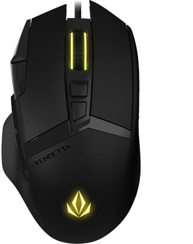 Forgeon Vendetta Ratón Gaming 16000 dpi, RGB Personalizable, Sensor PMW3389, Ratón Ergonomico, Color Negro