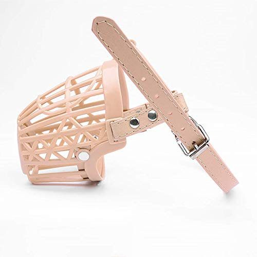 TRoki atmungsaktiver Hundemaulkorb aus Silikon mit verstellbaren Riemen – verhindert Beißen, Bellen und Kauen