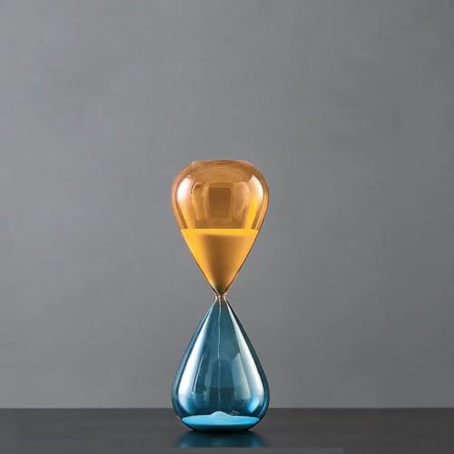 Hosoncovy Sand Hourglass Timer, 10 Minute Decorative Sand Timer Mini Desk Clock Desk Ornament for Classroom Home Office Games
