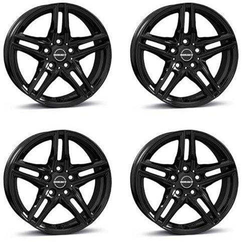 4x Borbet Felgen XR 7.5x17 ET35 5x120 black glossy kompatibel mit BMW 1 2 3 4 5 X1 X3 X4 Z3