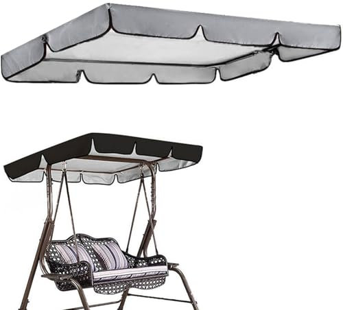 Genérico G,164x114x15cm, Cubierta De Toldo para Columpio Impermeable Anti-UV Columpio Jardin Toldo De Reemplazo Anti Viento Resistente Al Desgarro Recambio Toldo Balancin Jardin Exterior